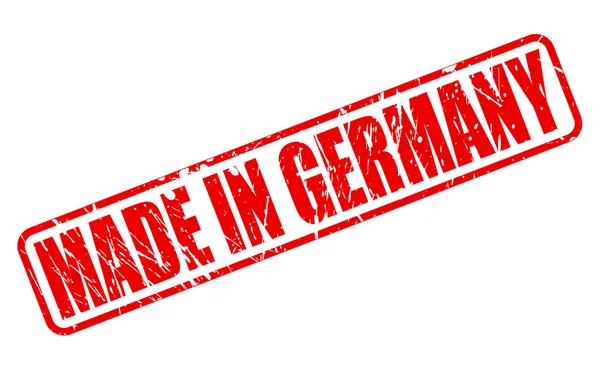Feito em alemão texto carimbo vermelho — Vetor de Stock