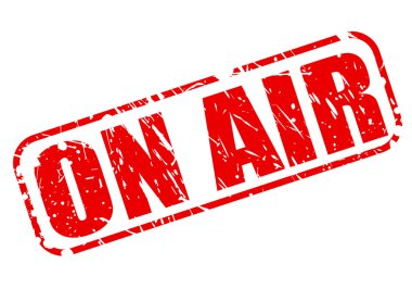 Hava kırmızı damga metni üzerinde