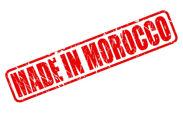 W Maroko czerwony znaczek tekst — Wektor stockowy