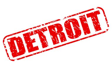 Detroit kırmızı damga metni
