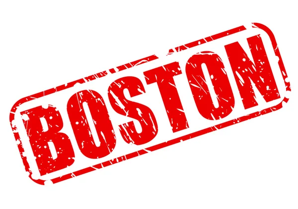 Boston rode stempel tekst — Stockvector