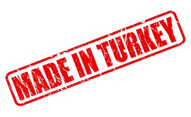 Made in turkey red stamp text clipart