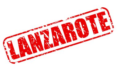 Lanzarote kırmızı damga metni