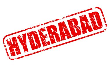 Hyderabad kırmızı damga metni