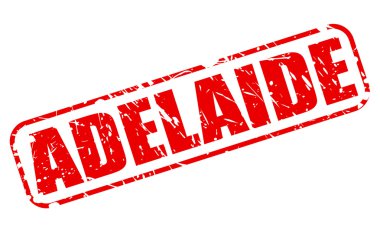 Adelaide red stamp text clipart