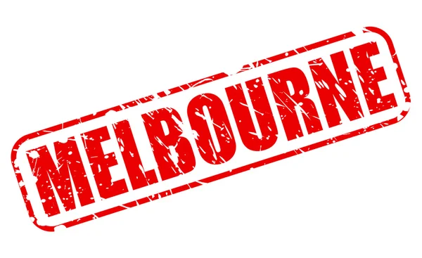 Sello rojo Melbourne texto — Archivo Imágenes Vectoriales