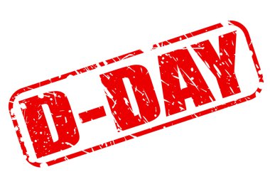 D-Day kırmızı damga metni