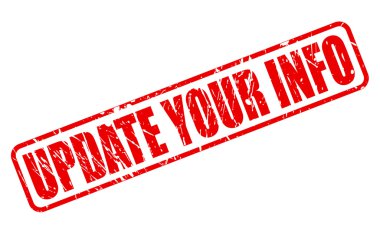 Bilgi: kırmızı damga metni güncelleştirme