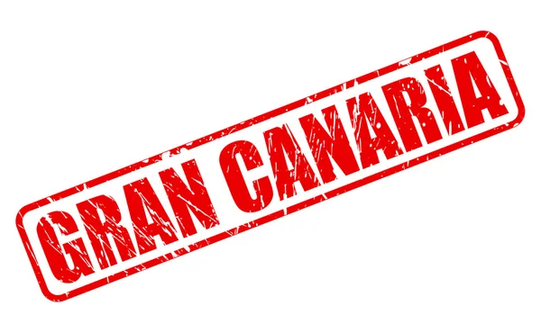 GRAN CANARIA texto de sello rojo — Vector de stock