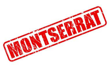 Montserrat kırmızı damga metni