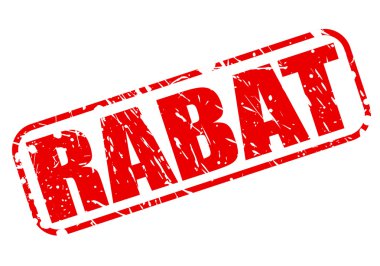 Rabat kırmızı damga metni