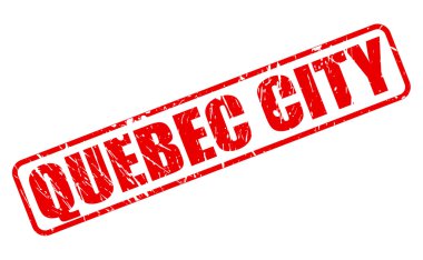 Quebec City kırmızı damga metni