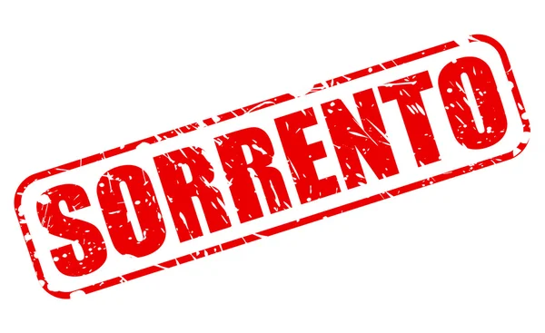 Sorrento kırmızı damga metni