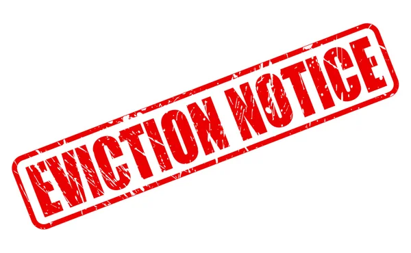 EVICTION NOTICE red text — Stock Vector