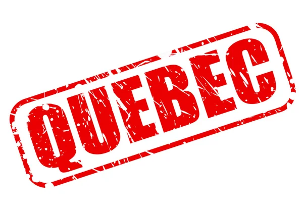 Quebec red stamp text — Stock Vector