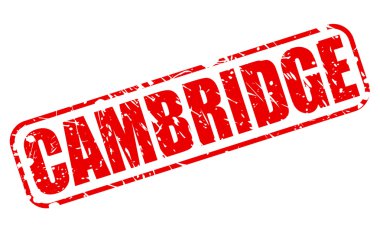 Cambridge kırmızı damga metni