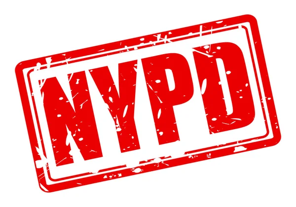 Nypd roter Stempeltext — Stockvektor