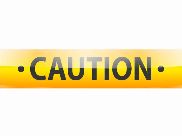 Caution text on yellow tapes — Stock Vector