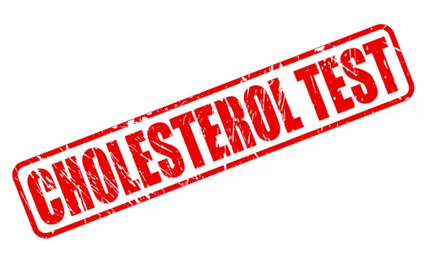 Cholesterol Test rode stempel — Stockvector