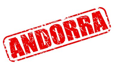 Andorra kırmızı damga metni