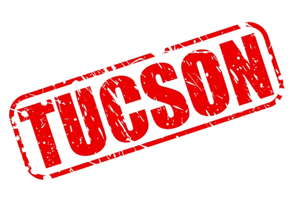 TUCSON texte du timbre rouge — Image vectorielle