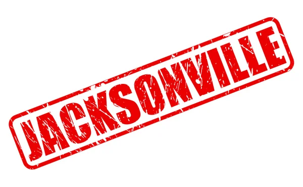 Jacksonville texto carimbo vermelho — Vetor de Stock