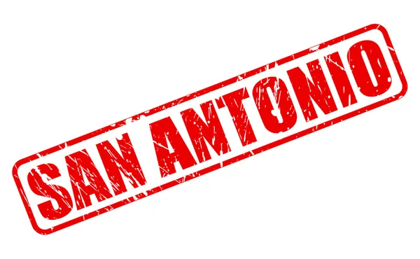 San Antonio 赤いスタンプ テキスト — ストックベクタ