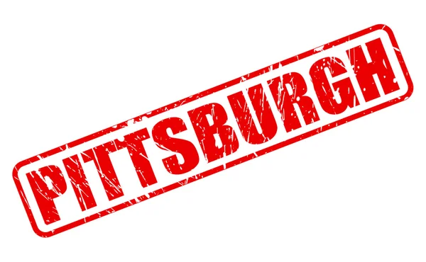 PITTSBURGH timbro rosso testo — Vettoriale Stock