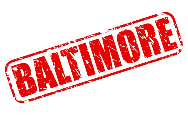 Texto de carimbo vermelho baltimore — Vetor de Stock