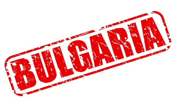BULGARIA texto de sello rojo — Archivo Imágenes Vectoriales