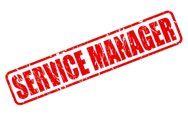 Service Manager texto de sello rojo — Vector de stock