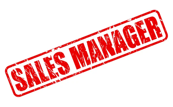 Sales Manager texto de sello rojo — Vector de stock