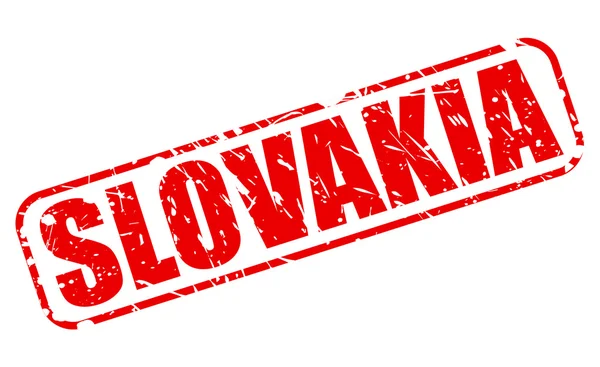 Eslováquia carimbo vermelho texto — Vetor de Stock