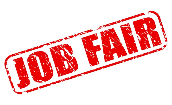 Job Fair red stamp text — Stock Vector