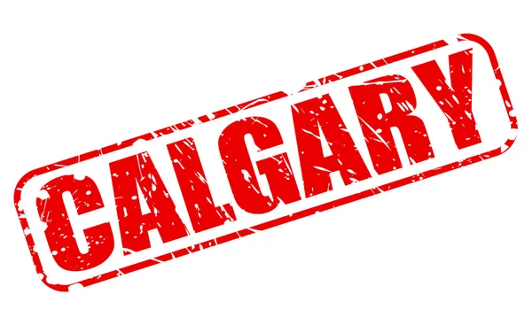 CALGARY red stamp text — Stock Vector