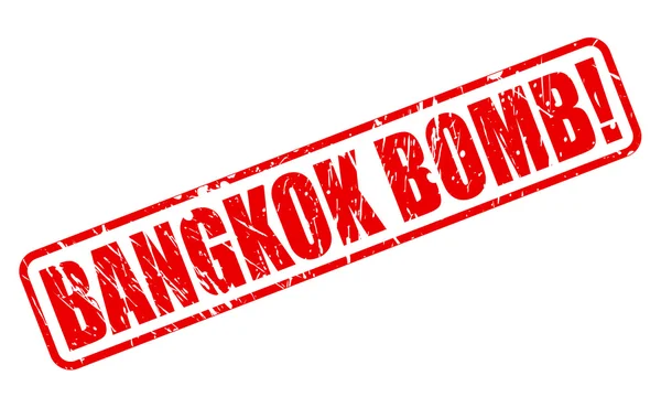 Bangkok Bomb röd stämpel text — Stock vektor