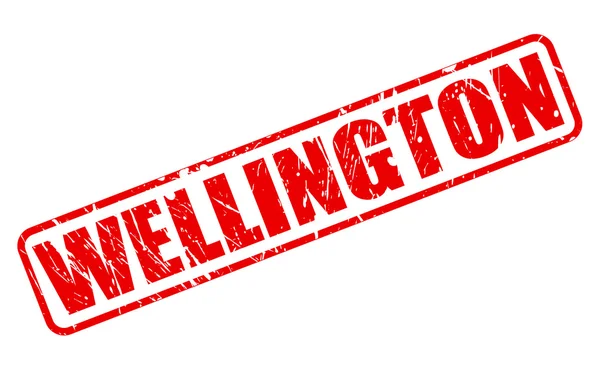 Wellington rode stempel tekst — Stockvector