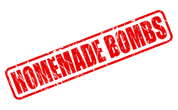 Home Made Bombs red stamp text