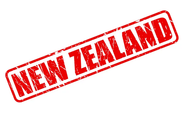ニュージーランド赤スタンプ テキスト — ストックベクタ