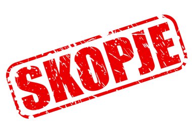 Skopje kırmızı damga metni