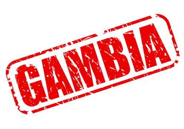 Gambiya kırmızı damga metni