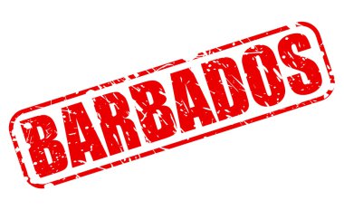 Barbados kırmızı damga metni