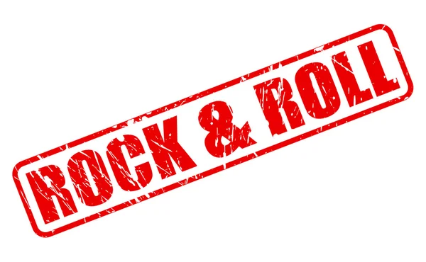 Rock and Roll red stamp text — Stock Vector