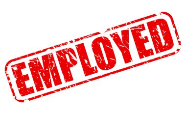 Kırmızı damga metni istihdam