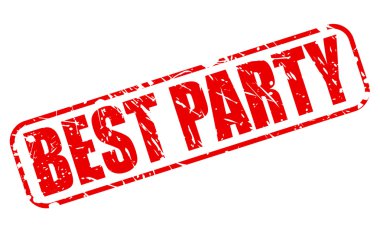Parti kırmızı damga metni en iyi