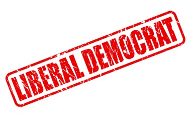 Liberal Demokrat kırmızı damga metni