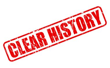 Geçmiş kırmızı damga metni temizleyin