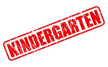 Anaokulu kırmızı damga metni