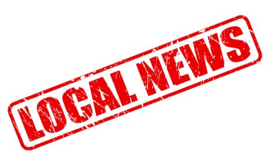 LOCAL NEWS red stamp text clipart