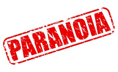 PARANOIA red stamp text clipart